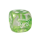 Role 4 Initiative Large High Visibility Polyhedral Dice Set Slime Green with White Arch'd4 7 Ct R4i-50404-7C