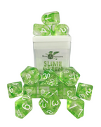 Role 4 Initiative Large High Visibility Polyhedral Dice Set Slime Green with White Arch'd4 7 Ct R4i-50404-7C