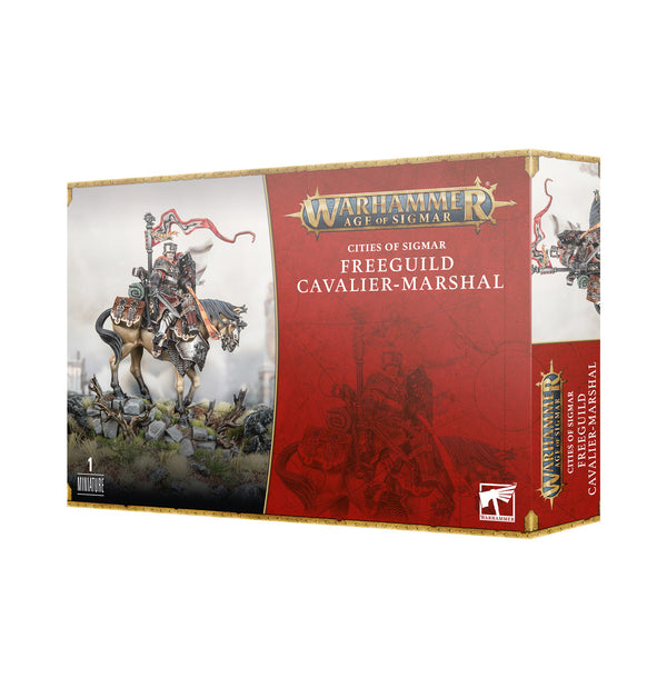Games Workshop Warhammer Age Of Sigmar Cities of Sigmar Freeguild Cavalier Marshal Plastic Box 86-05