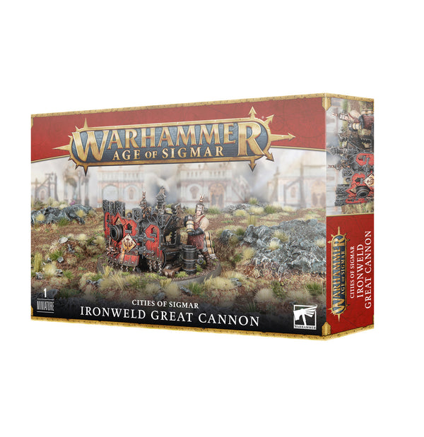 Games Workshop Warhammer Age Of Sigmar Cities of Sigmar Ironweld Great Cannon Plastic Box 86-11