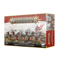 Games Workshop Warhammer Age Of Sigmar Cities of Sigmar Freeguild Fusilliers Plastic Box 86-19