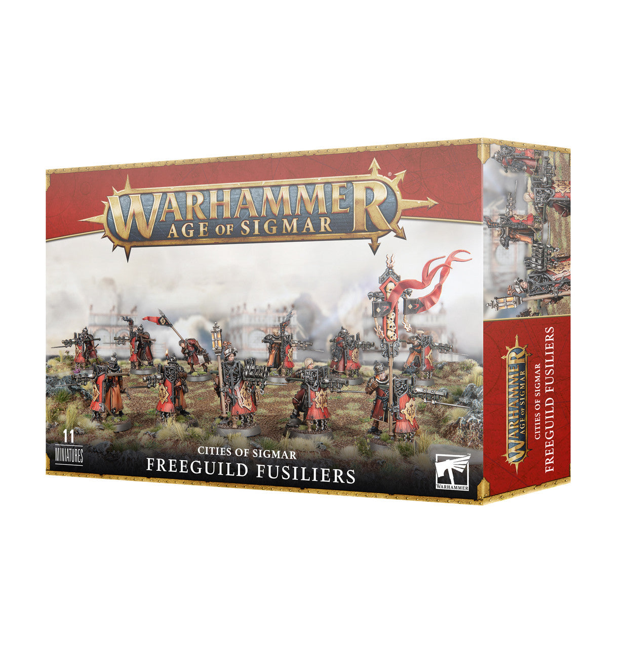 Games Workshop Warhammer Age Of Sigmar Cities of Sigmar Freeguild Fusilliers Plastic Box 86-19