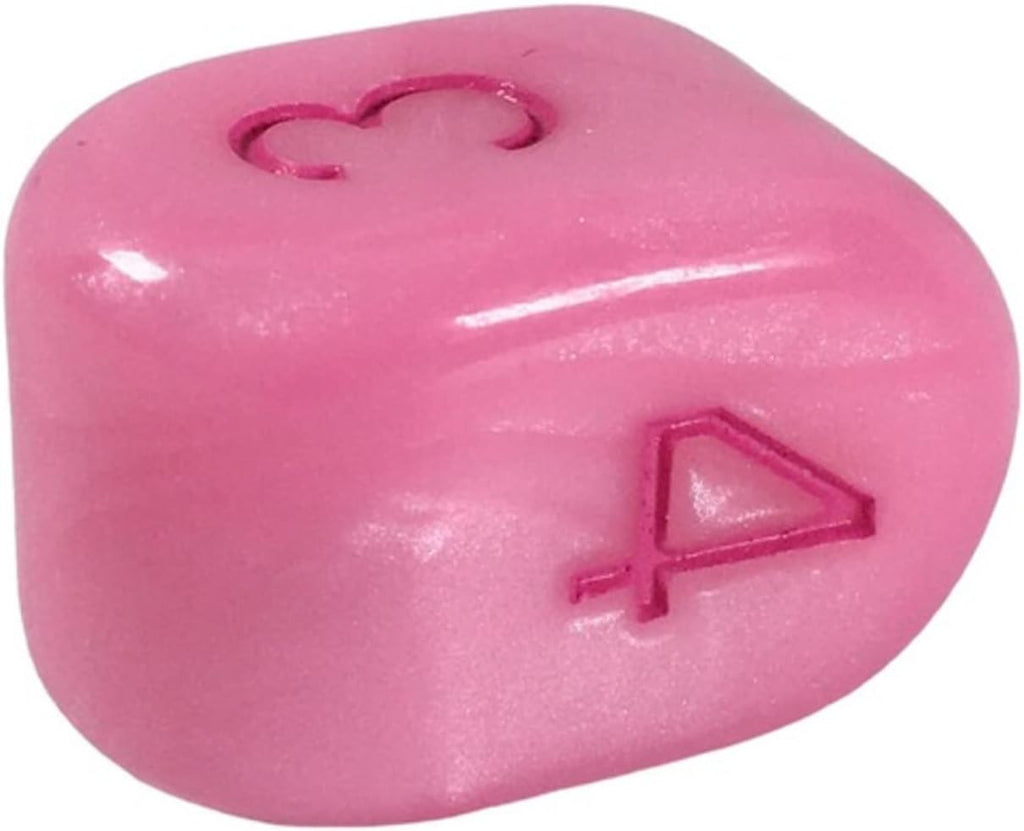 Role 4 Initiative Large High Visibility Polyhedral Dice Set Rose Ink Faerie Dragon Shimmer with Arch'd4 7 Ct R4i-50304-7C