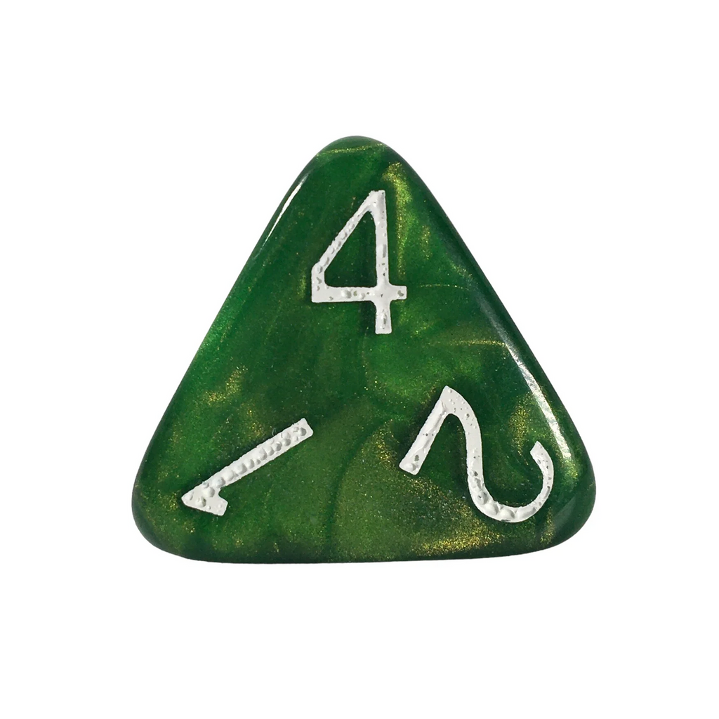 Role 4 Initiative Large High Visibility Polyhedral Dice Set Sea Dragon Shimmer with Arch'd4 White Ink 15 Ct R4i-50302-FC