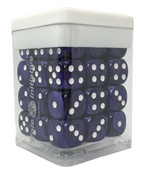 Role 4 Initiative Large High Visibility Polyhedral Dice Set Marble Purple with Arch'd4 7 Ct R4i-50203-7C