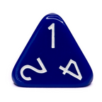Role 4 Initiative Poly Dice Set Marble Blue with White Numbers Arch'd4 15 Ct R4i-50201-FC