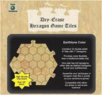 Role 4 Initiative Dry Erase Hexagon Dungeon Tiles set 6 Inch Earthtone Pack of 33 R4i-45014