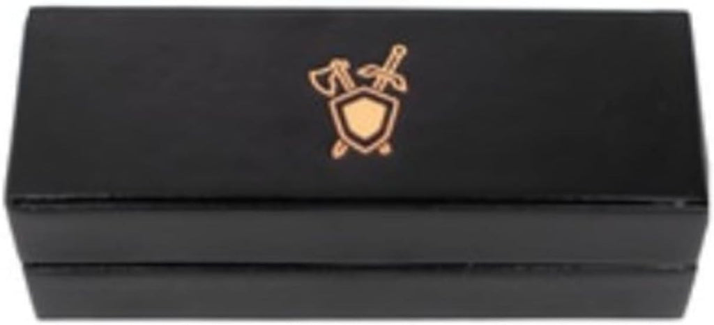 Role 4 Initiative R4I Faux Leather Dice Box with Tray Gold Foil Fighter Logo R4i-44205