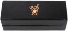 Role 4 Initiative R4I Faux Leather Dice Box with Tray Gold Foil Fighter Logo R4i-44205