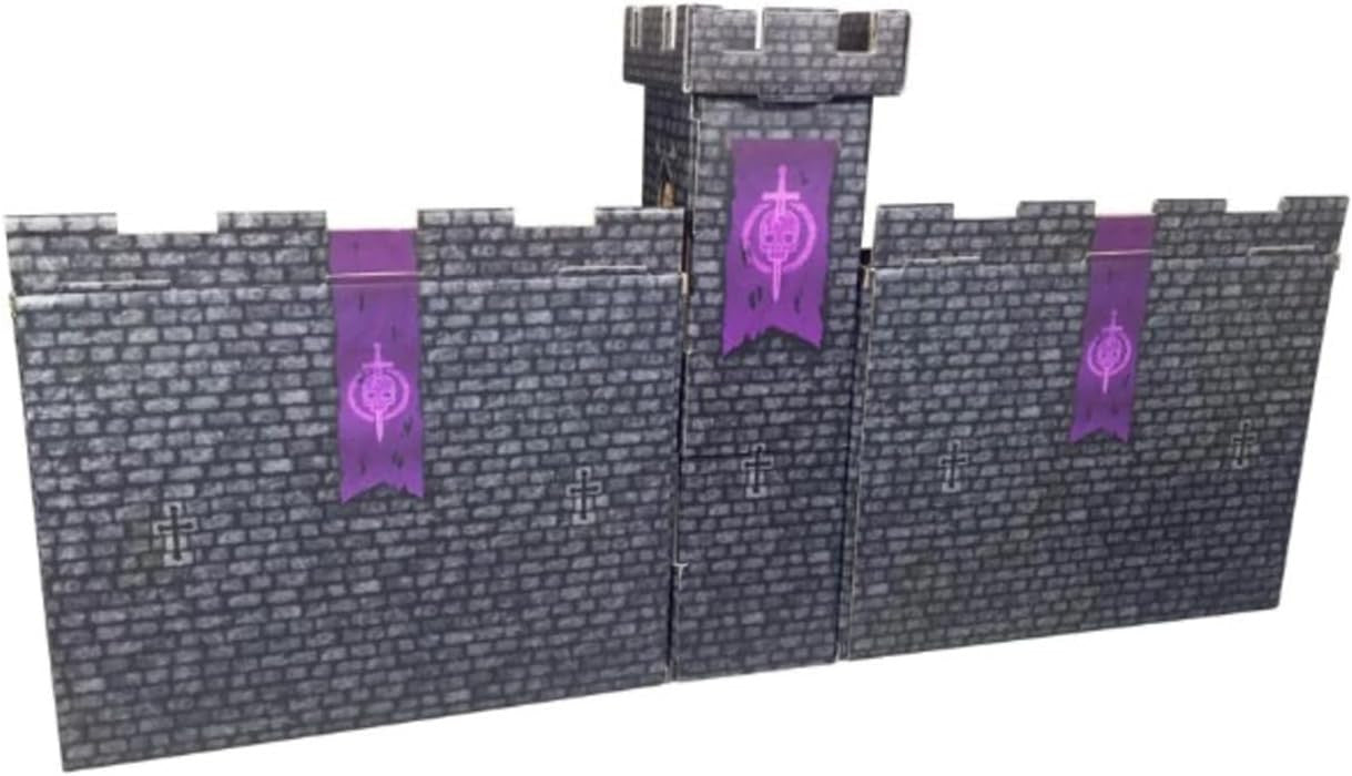 Role 4 Initiative Dark Castle Keep Dice Tower & 2 Wall DM Screens with Magnetic Initiative Turn Tracker R4i-44023