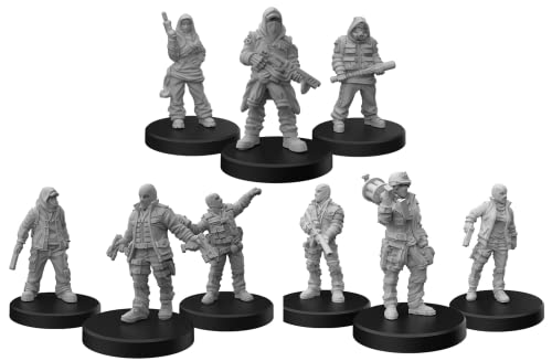 Monster Fight Club Cyberpunk Red Miniatures Bundle: Combat Zoners A, B, and C (3 Items)