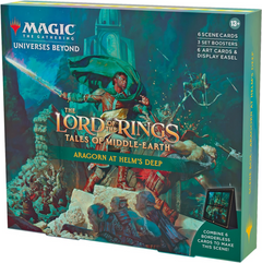 MTG Magic The Gathering CCG The Lord Of The Rings Tales Of Middle-Earth Scene Box Inner-Aragorn At Helm'S Deep Single Pack WOC-D15260000-AragornAtHelmsDeep