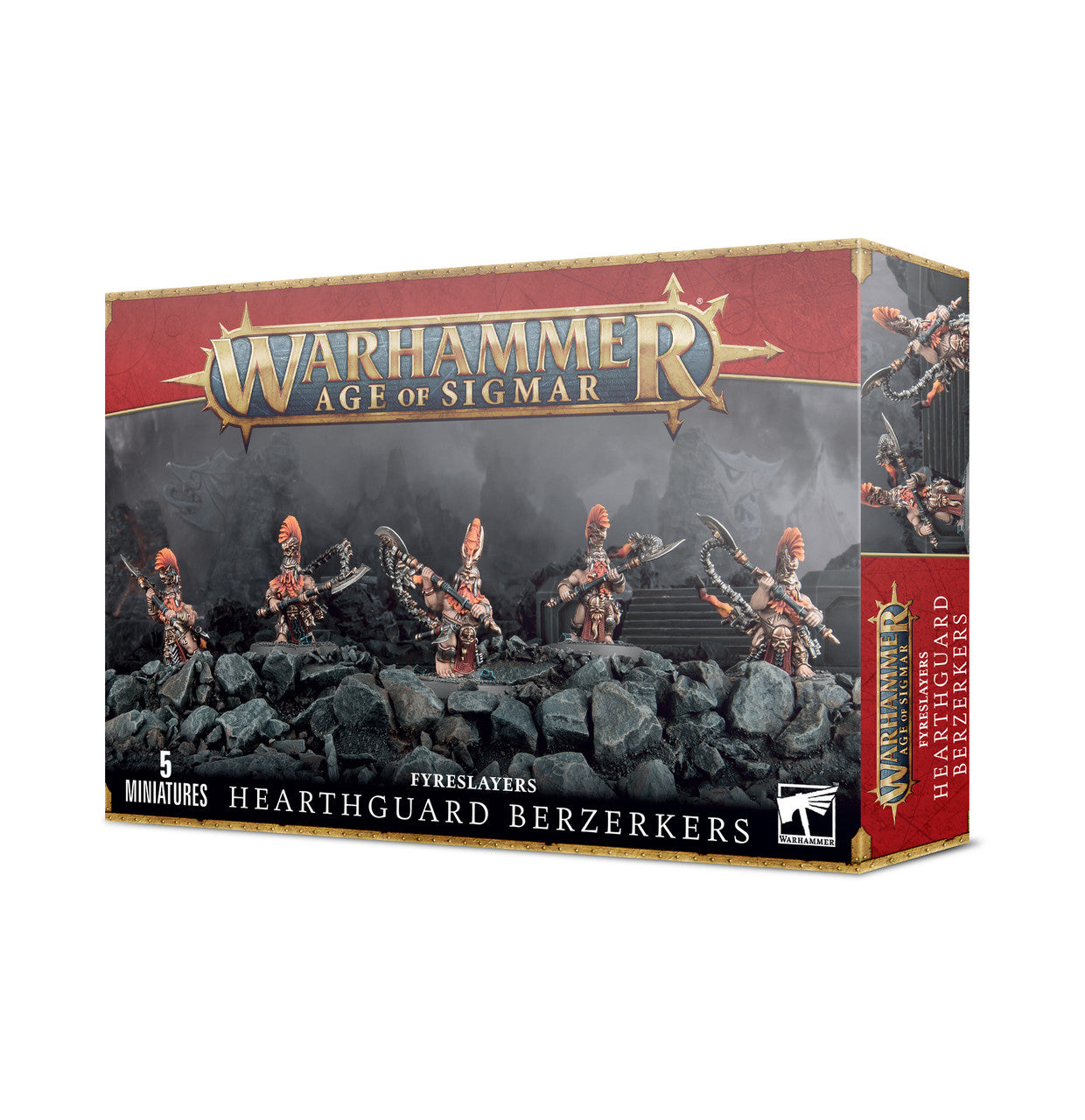Games Workshop Warhammer Age of Sigmar Fyreslayers Auric Hearthguard 84-24