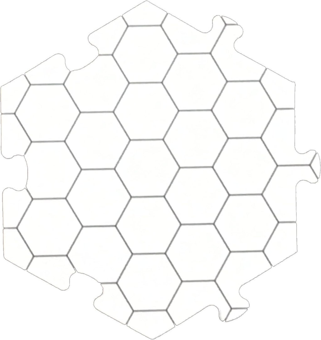 Role 4 Initiative Dry Erase Hexagon Dungeon Tiles Set 6 Inch - Pack of 33
