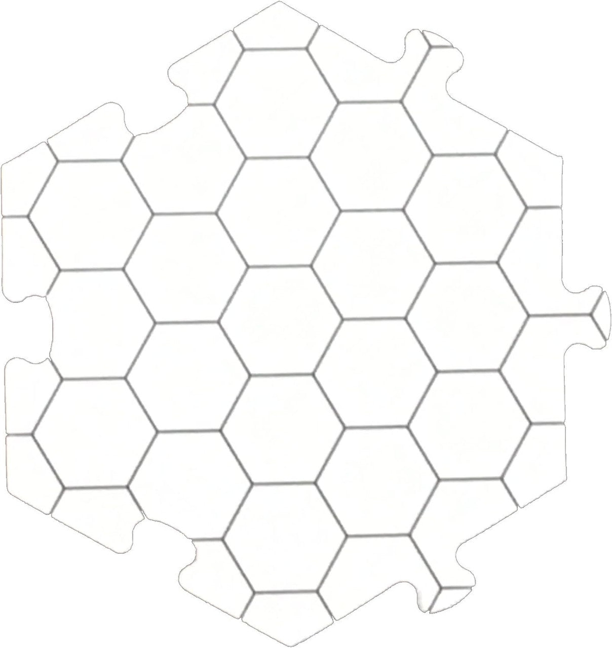 Role 4 Initiative Dry Erase Hexagon Dungeon Tiles Set 6 Inch - Pack of 33