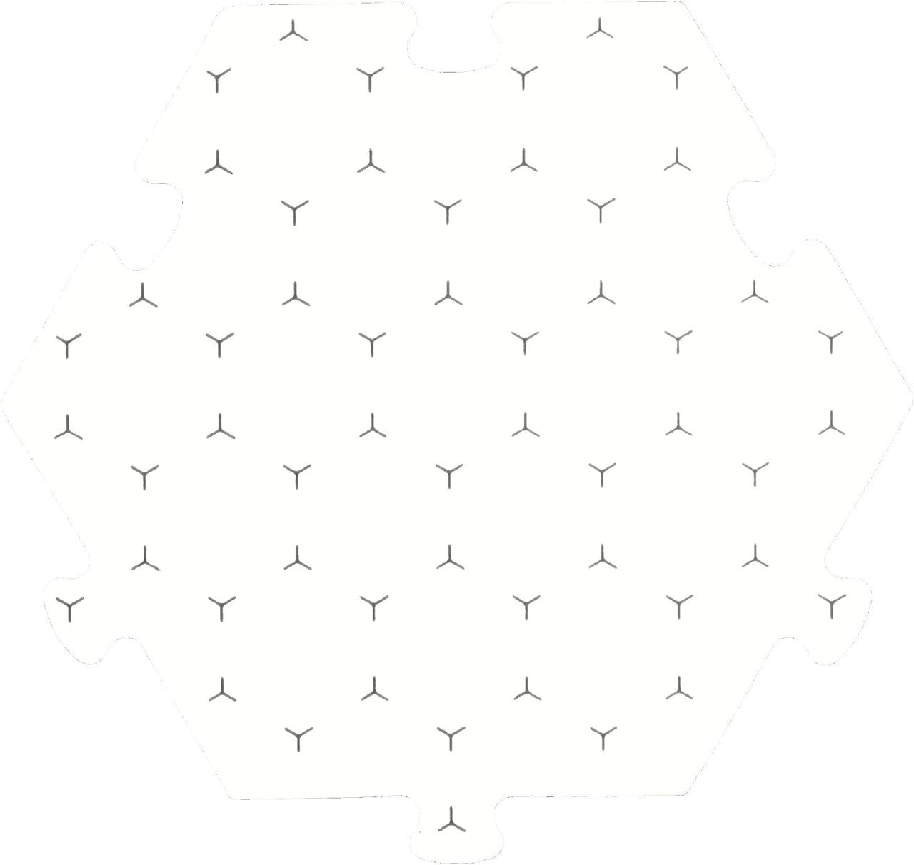 Role 4 Initiative Dry Erase Hexagon Dungeon Tiles Set 6 Inch - Pack of 33