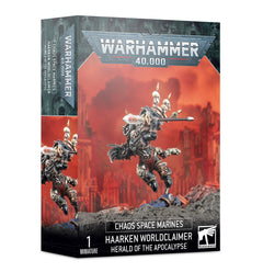 Games Workshop Warhammer 40K Chaos Space Marine Haarken Worldclaimer, Herald of the Apocalypse 43-23