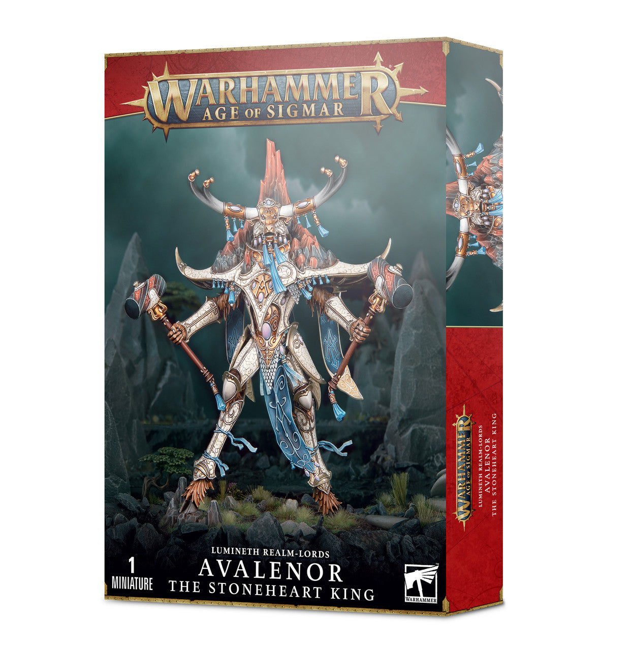 Games Workshop Warhammer Age of Sigmar Lumineth Realm-Lords Avalenor The Stoneheart King can be asseebleed as Alarith Spirit of the Mountain 87-56