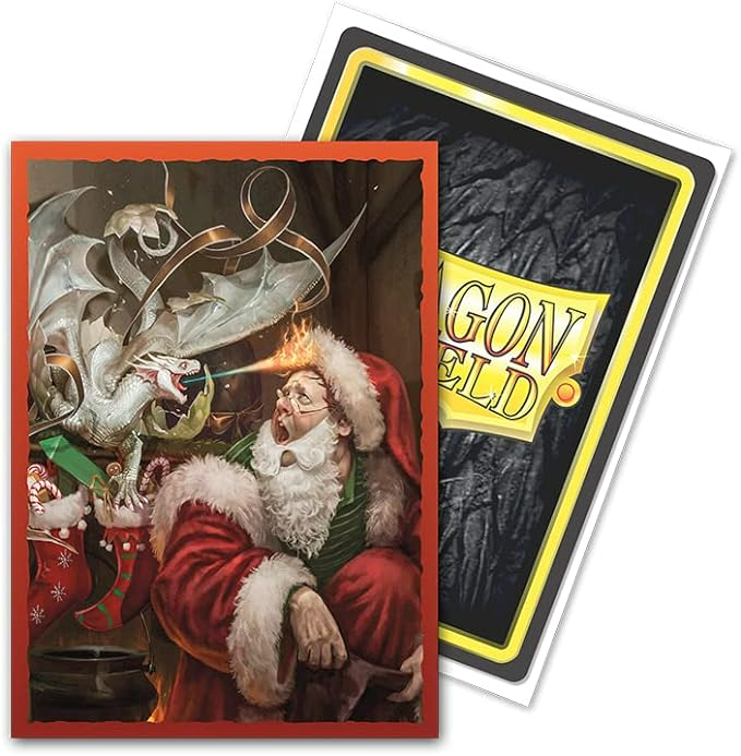 Dragon Shield Sleeves Standard Matte Christmas Dragon 2021 Art Limited Edition 100 Ct AT-12066