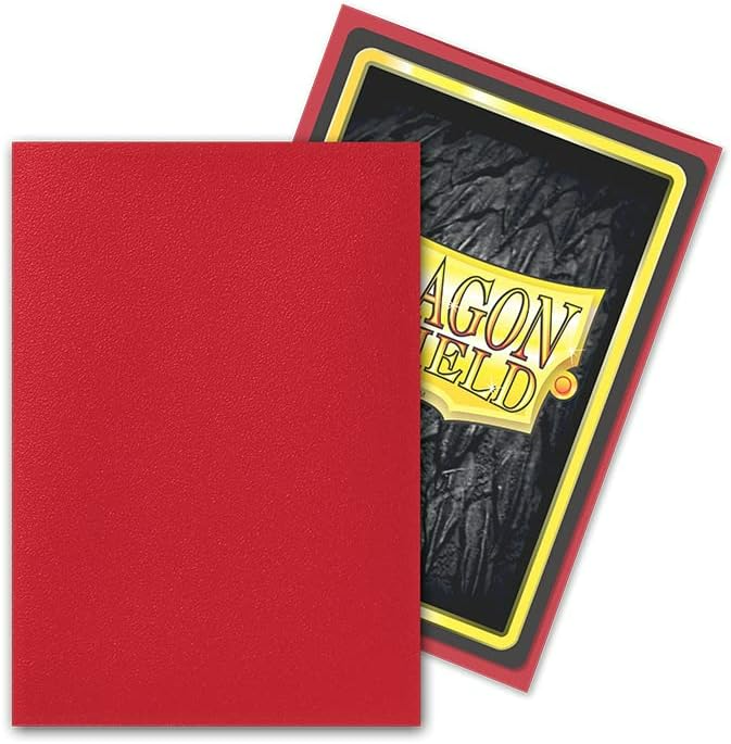 Dragon Shield Deck Protector Japanese Size Matte Ruby Card Sleeves 60ct AT-M11137