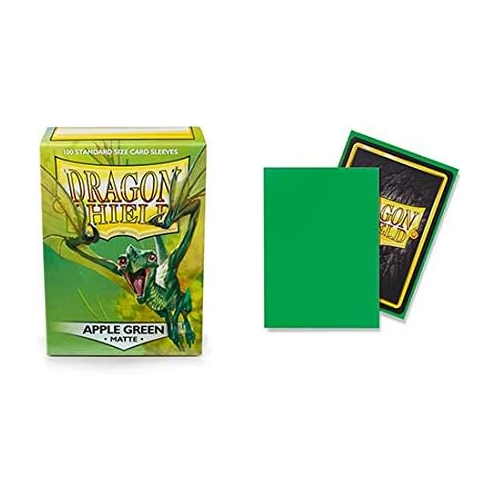 Dragon Shield Matte Apple Green Standard Size 100ct Card Sleeves 10 Packs AT-M11018