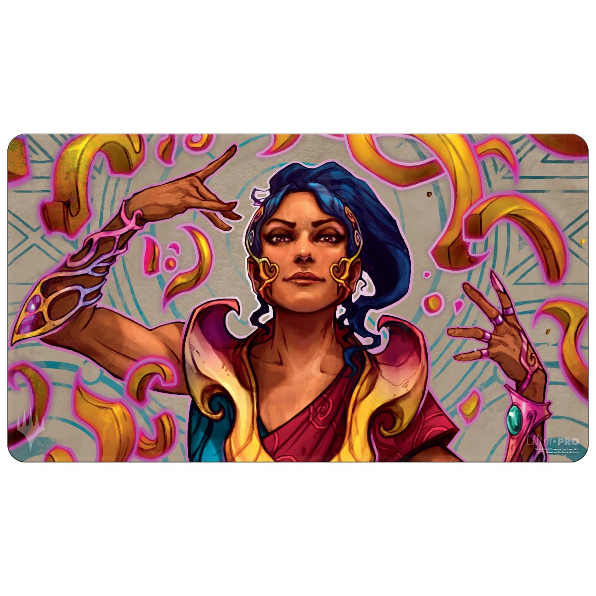 Ultra PRO MTG The Lost Caverns of Ixalan Saheeli The Sunâ€™s Brilliance Playmat for Magic The Gathering Use as Oversize Mouse Pad Desk Mat Gaming Playmat TCG Card Game Playmat Protect Cards