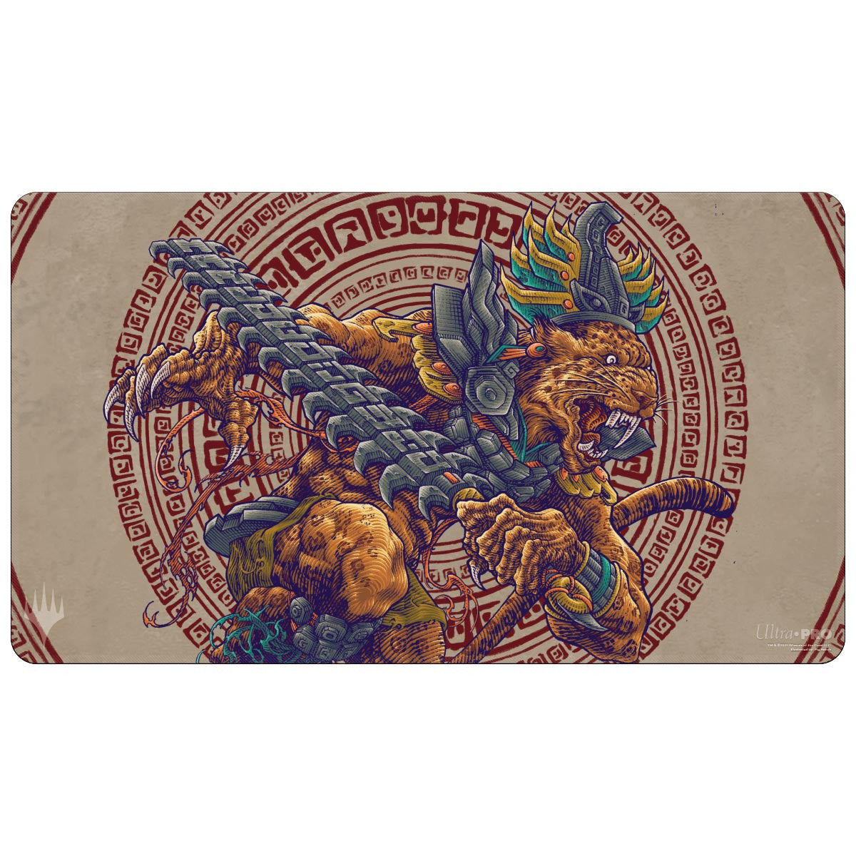 Ultra PRO MTG The Lost Caverns of Ixalan Sovereign Okinec Ahau Playmat for Magic The Gathering Use as Oversize Mouse Pad Desk Mat Gaming Playmat TCG Card Game Playmat Protect Cards