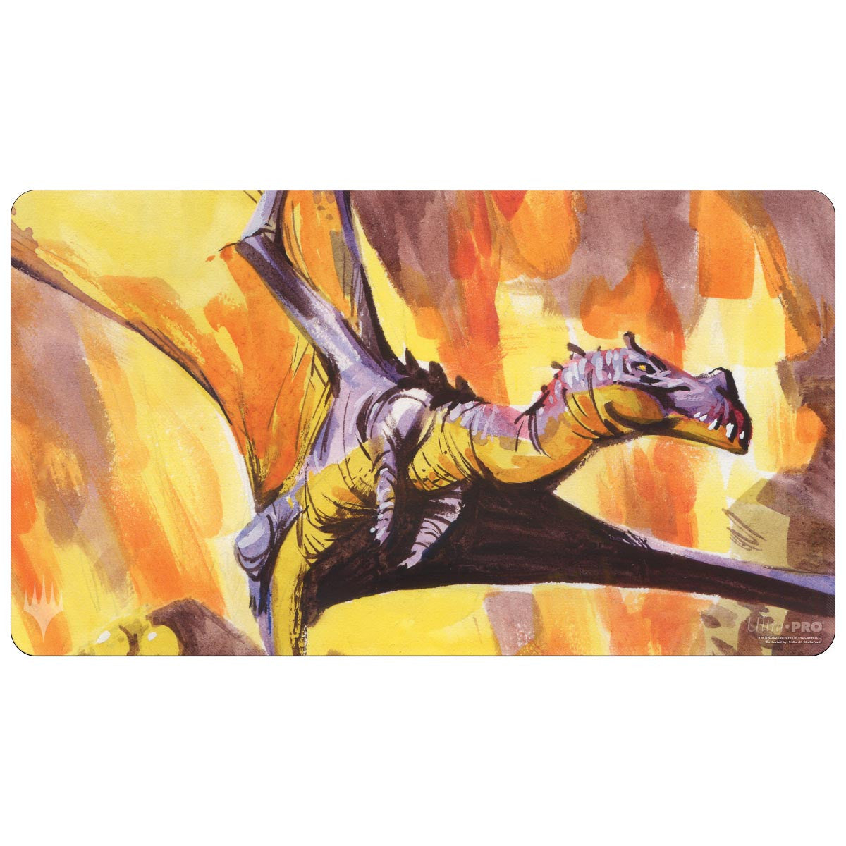 Ultra PRO MTG The Lost Caverns of Ixalan Bonehoard Dracosaur Playmat for Magic The Gathering Use as Oversize Mouse Pad Desk Mat Gaming Playmat TCG Card Game Playmat Protect Cards