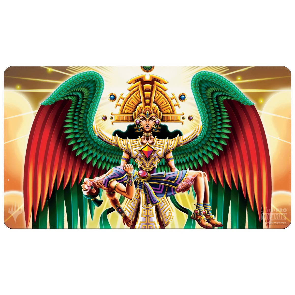 Ultra PRO MTG The Lost Caverns of Ixalan Resplendent Angel Playmat for Magic The Gathering Use as Oversize Mouse Pad Desk Mat Gaming Playmat TCG Card Game Playmat Protect Cards