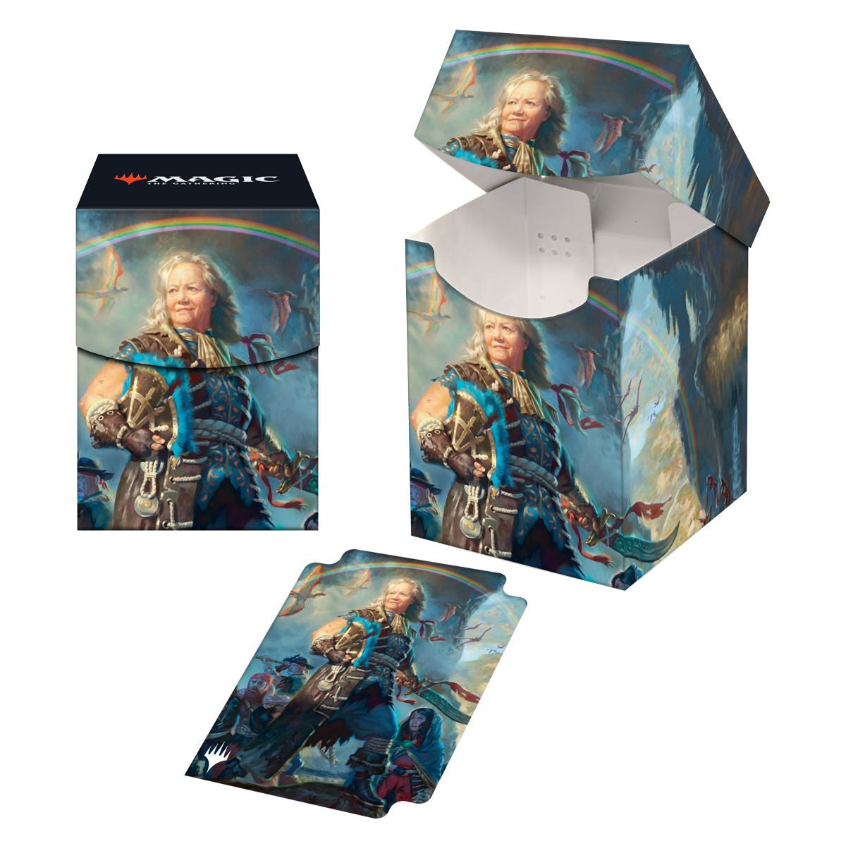 Ultra Pro MTG The Lost Caverns of Ixalan 100+ Card Deck Box Admiral Brass Unsinkable for Magic The Gathering Protect & Store Commander MTG Decks Collectible Card Storage Standard Size Cards