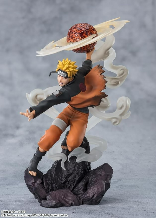 TAMASHII NATIONS Naruto Shippuden [Extra Battle] Naruto Uzumaki Sage Art Lava Release Rasenshuriken Bandai Spirits Figuarts ZERO Collectible Figure BAS66055