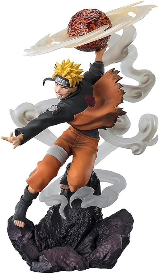 TAMASHII NATIONS Naruto Shippuden [Extra Battle] Naruto Uzumaki Sage Art Lava Release Rasenshuriken Bandai Spirits Figuarts ZERO Collectible Figure BAS66055