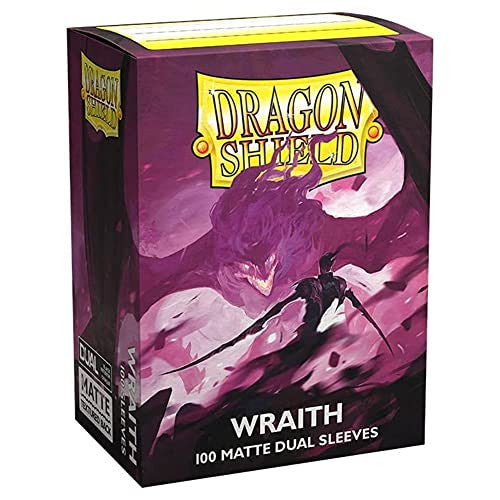 Dragon Shield Sleeves Standard Size Dual Matte Wraith Alaric Chaos Wraith 100 Ct 2 Packs ATM15056K1