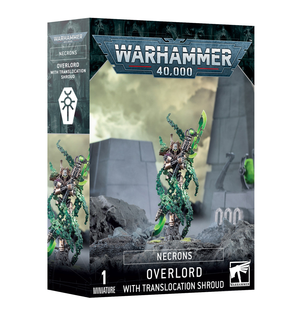 Games Workshop Warhammer 40K Necrons Overlord With Translocation Shroud Plastic Box 2023 Edition 49-70