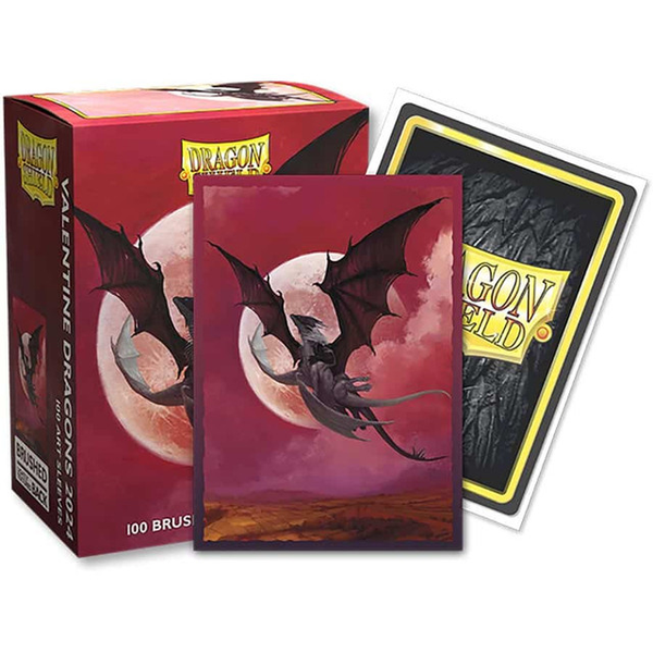 Dragon Shield Brushed Art Valentine 2024 100Ct card sleevesATMDSH12103