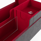 Gamegenic Cards Lair 1000+ Pro Grey/Red Card Friendly Design Adaptive Storage Innovation For Secure And Flexible Organization In TCG And Card Games GGS20170ML