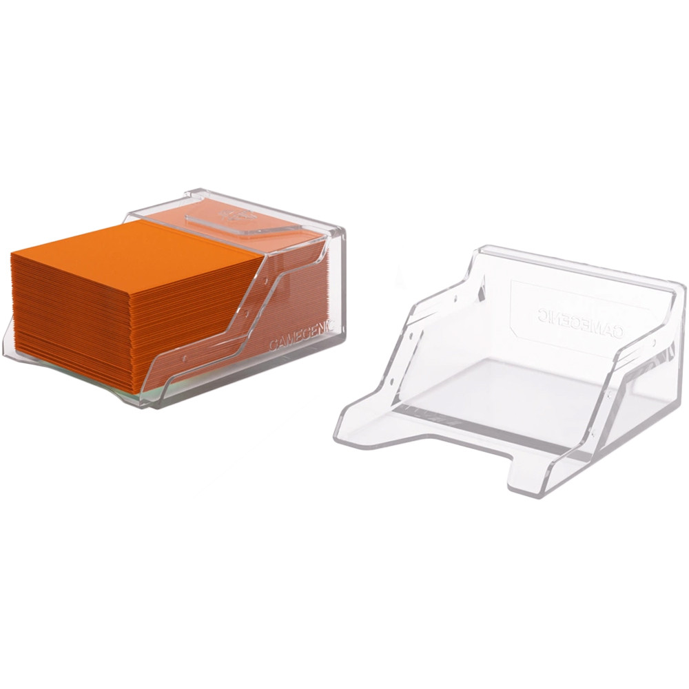 Gamegenic Bastion 50+ Xl Clear Secure Deck Box Sleeved Cards With Compact Design GGS22027ML
