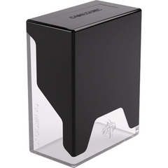 Gamegenic Bastion 50+ Xl Black / Clear Secure Deck Box Sleeved Cards With Compact Design GGS22028ML