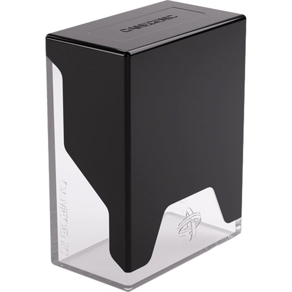 Gamegenic Bastion 50+ Xl Black / Clear Secure Deck Box Sleeved Cards With Compact Design GGS22028ML