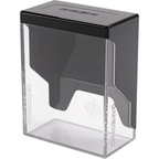 Gamegenic Bastion 50+ Xl Black / Clear Secure Deck Box Sleeved Cards With Compact Design GGS22028ML