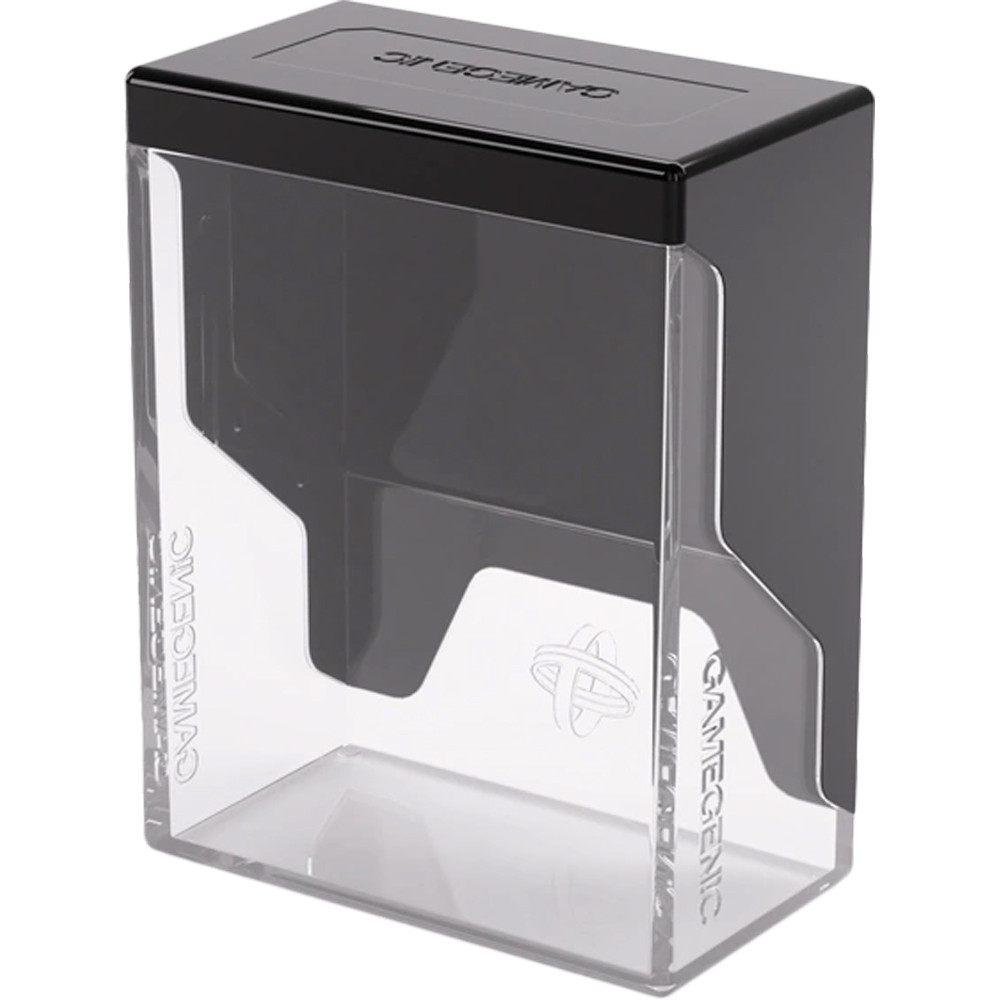 Gamegenic Bastion 50+ Xl Black / Clear Secure Deck Box Sleeved Cards With Compact Design GGS22028ML