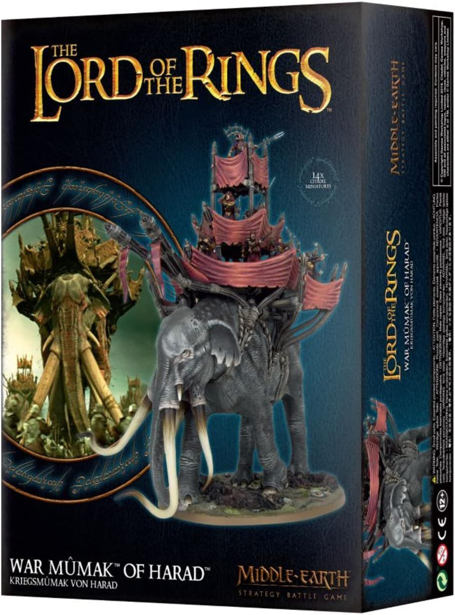 Games Workshop Middle Earth The Lord of the Rings Evil War Mumak of Harad Miniature 30-24