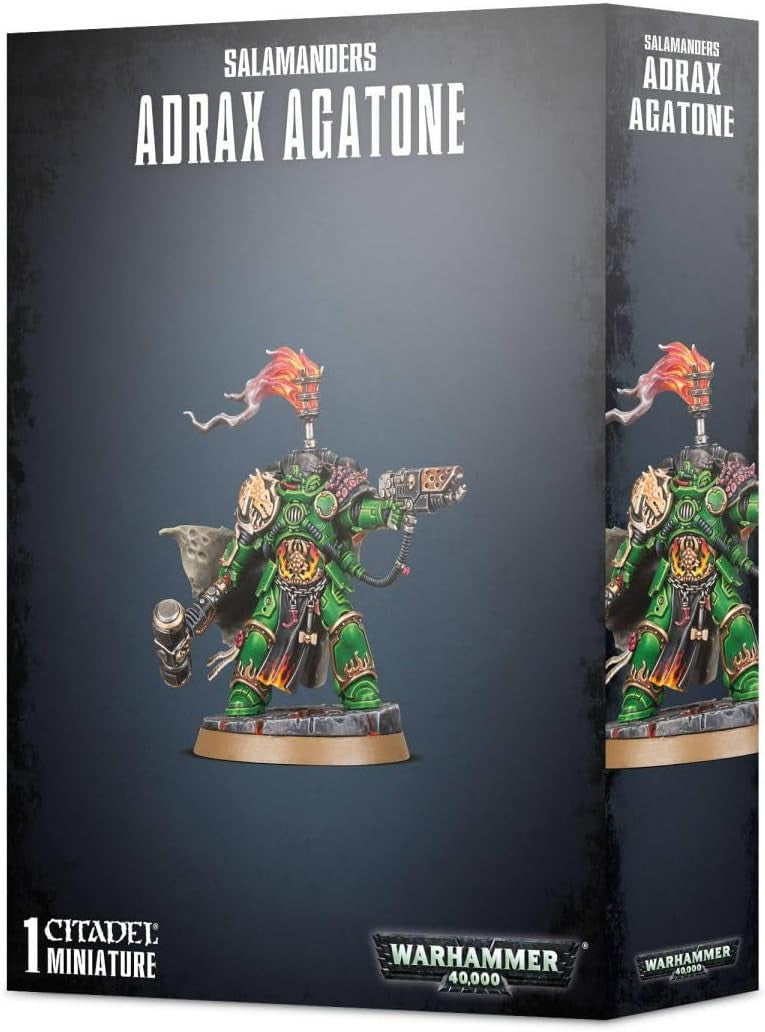 Games Workshop Warhammer 40K Space Marines Salamanders Adrax Agatone 55-17