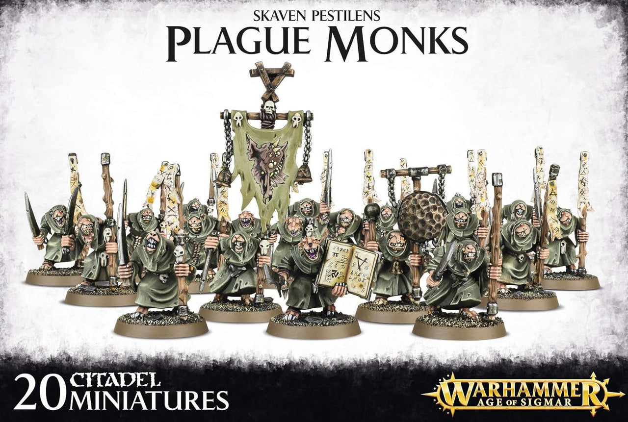 Games Workshop Warhammer Age of Sigmar Skaven Pestilens Plague Miniature Set 90-12