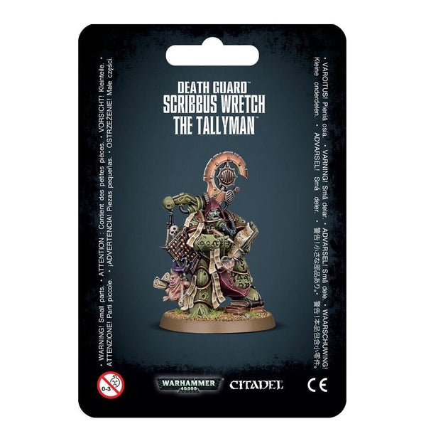 Games Workshop Warhammer 40k Death Guard Scribbus Wretch, The Tallyman Miniature 43-45