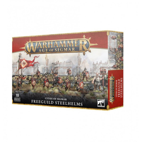 Games Workshop Warhammer Age Of Sigmar Cities of Sigmar Freeguild Steelhelms Plastic Box 86-06