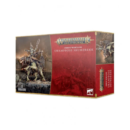 Games Workshop Warhammer Age of Sigmar Orruk Warclans Swampboss Skumdrekk can be assembled as Snatchaboss on Sludgeraker Beast 89-69