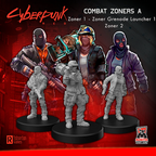 Monster Fight Club Cyberpunk RED Miniatures Combat Zonners A Heavies MFC-33007