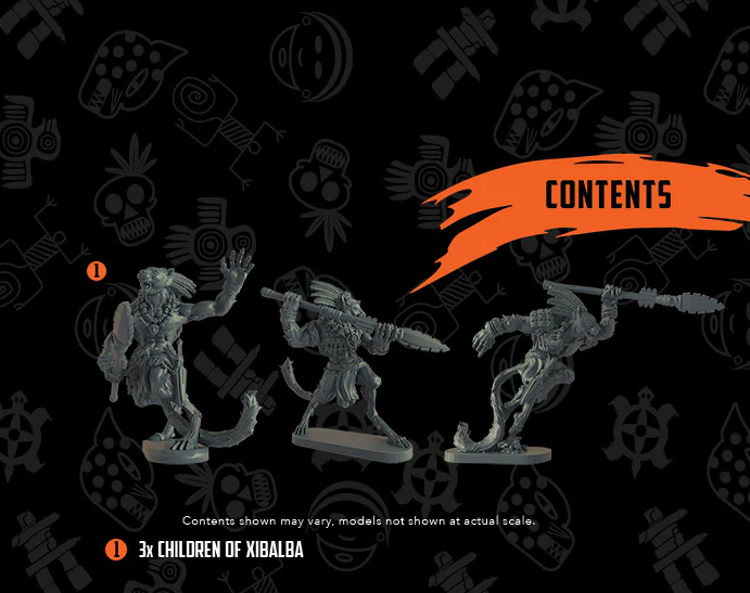 Mythic Earth Maya Children Of Xibalba 3 Resin Miniature Figures Set MSMA43