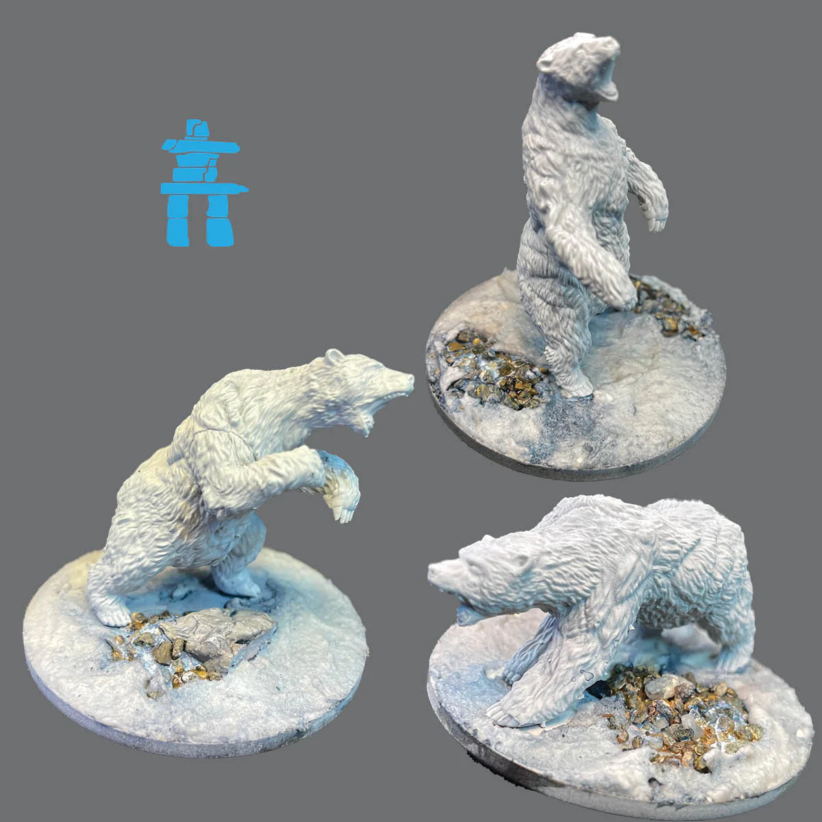 Mythic Earth Nanuq Guardians Inuit 3 Resin Miniatures Figures Set MSMA53